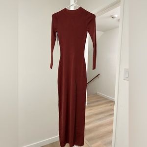 Aritzia Mockneck Slit Dress